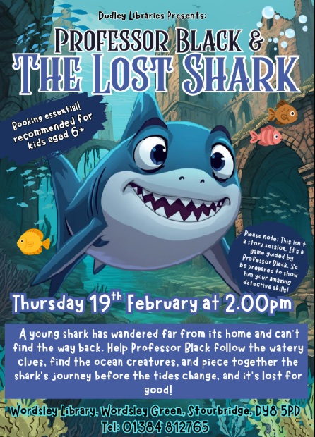 Wordsley Library - Professor Black and The Lost Shark